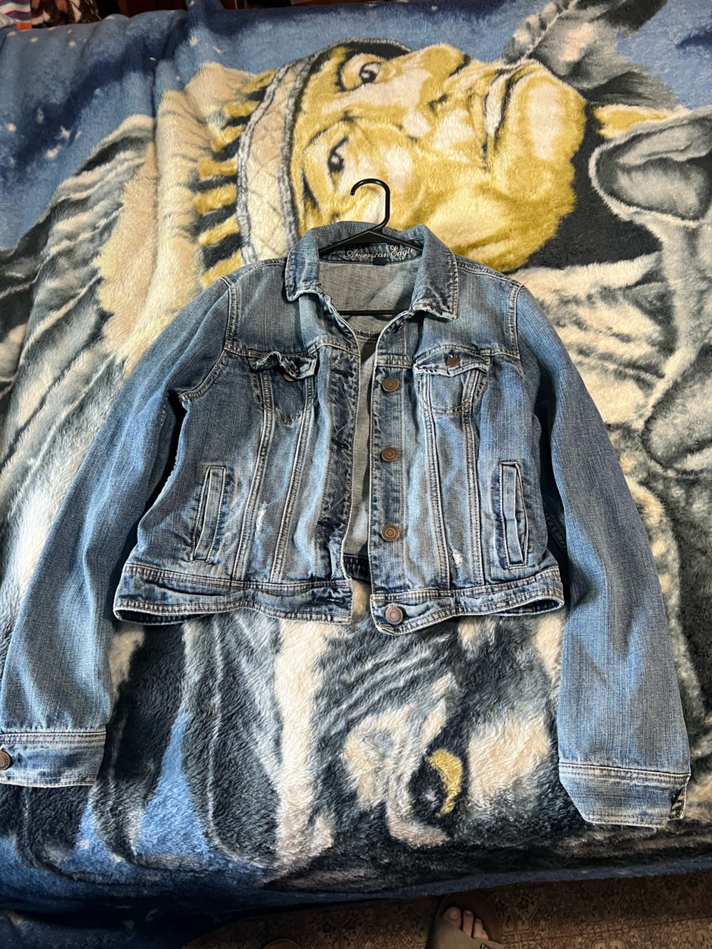 American Eagle Outfitters Light Blue Denim Jean Jacket